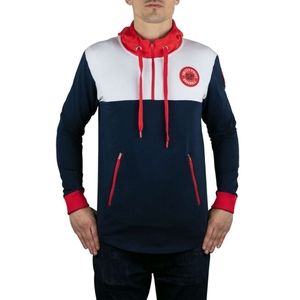 Flag Man Henderson Half-Zip Hoodie - Baseballism X USA Baseball - 3XL